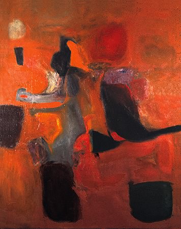 Figure Abstraction, 1962, Oil/Canvas, 48