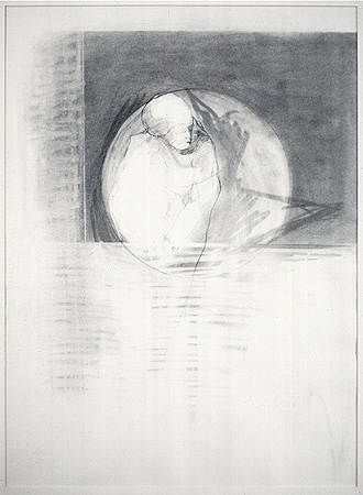 Standing, 1965-66, graphite.