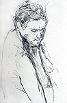 Figure Drawing 1961, pencil, 24x18
